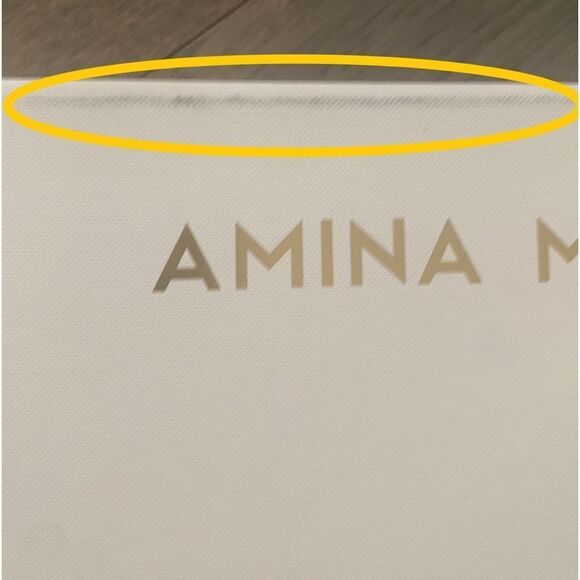 Amina Muaddi Empty Replacement Magnetic Close Shoe Heels Gift Box 12”x8”x4.5” - Picture 9 of 9